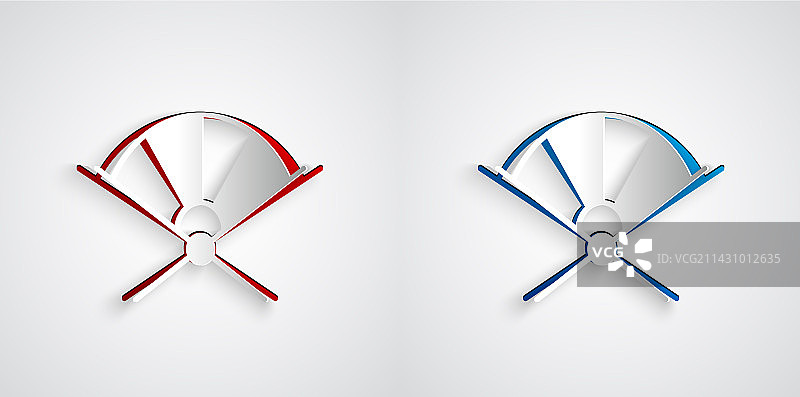 传统中式或日式剪纸图片素材