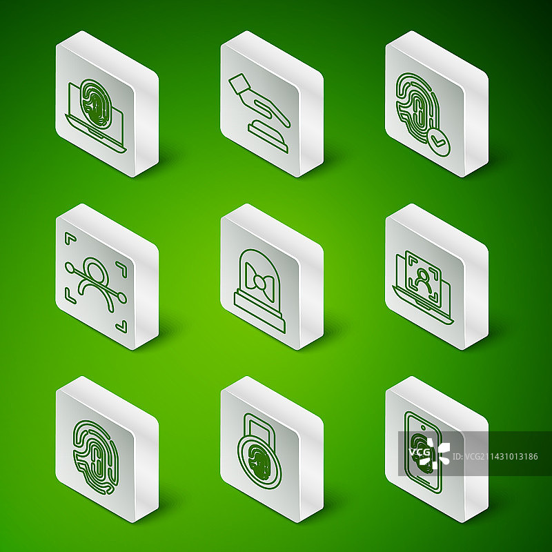 带指纹扫描指纹手机线条组合图片素材