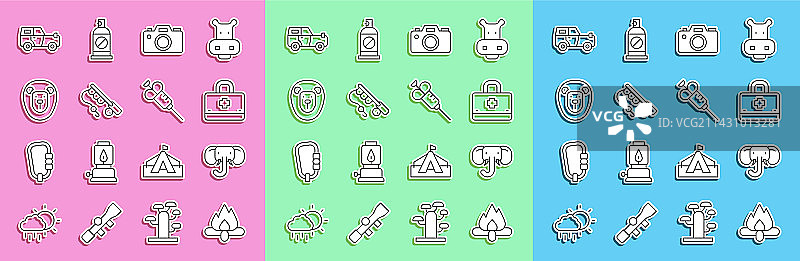 篝火大象急救箱照片图片素材