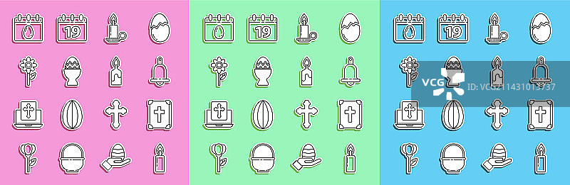 圣经书本响铃蜡烛图片素材