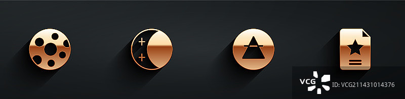 满月日食空气元素组合图片素材