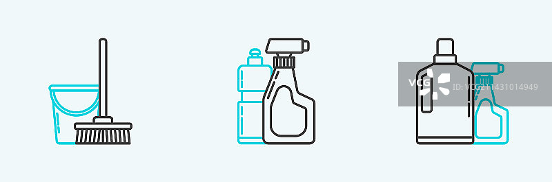 为洗洁精设置塑料瓶图片素材