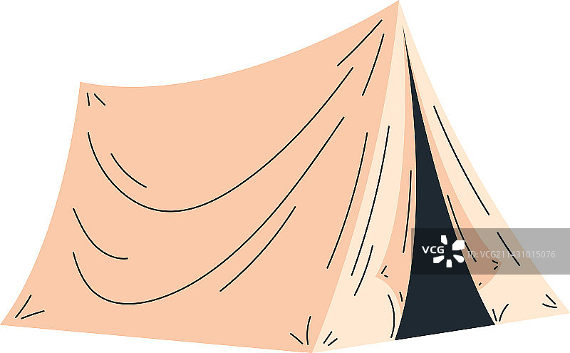 米色露营帐篷图片素材