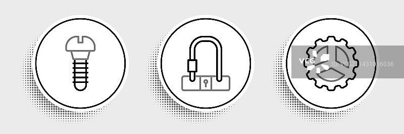 自行车链轮曲柄金属螺丝套件图片素材