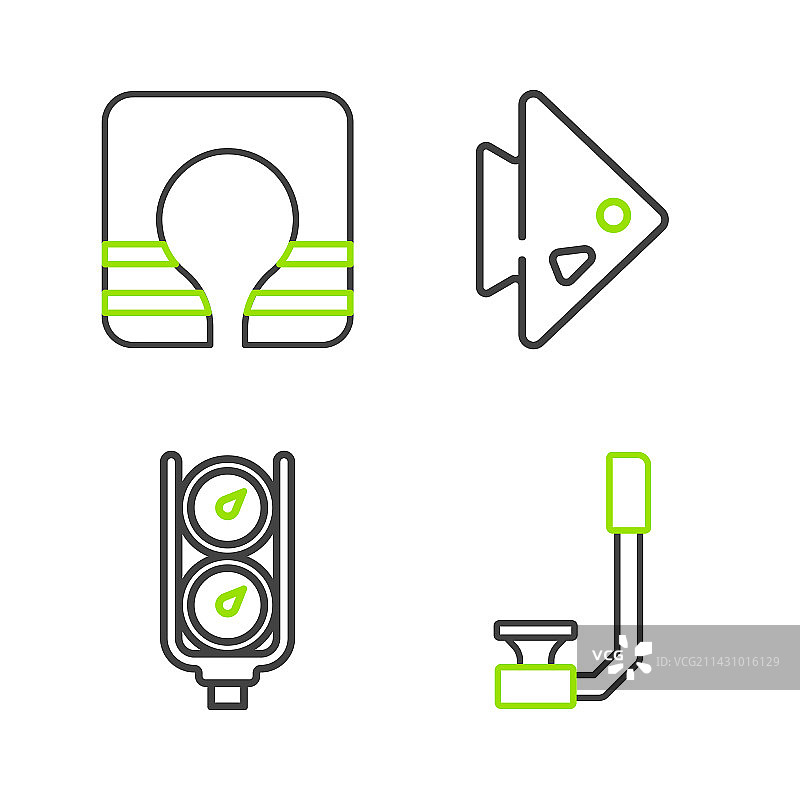 潜水镜鱼类生命刻度线条图片素材