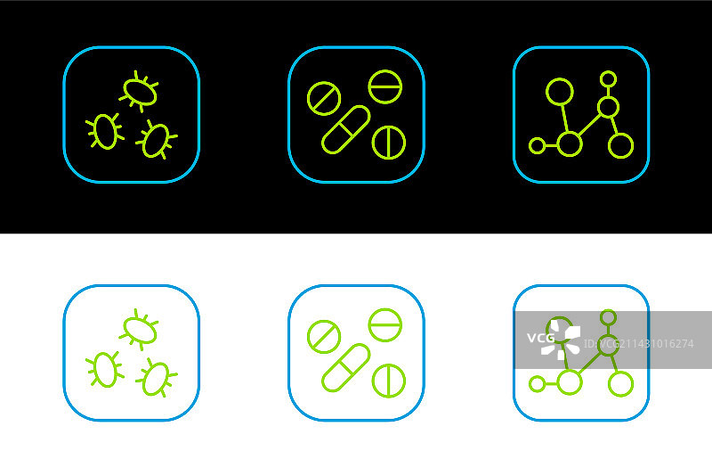 化学式、细菌和医药图片素材