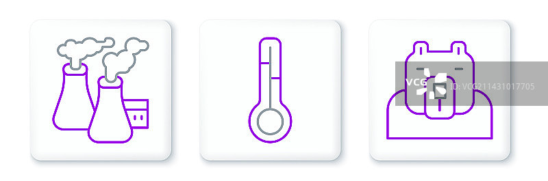 北极熊头部、工厂烟雾线条图片素材