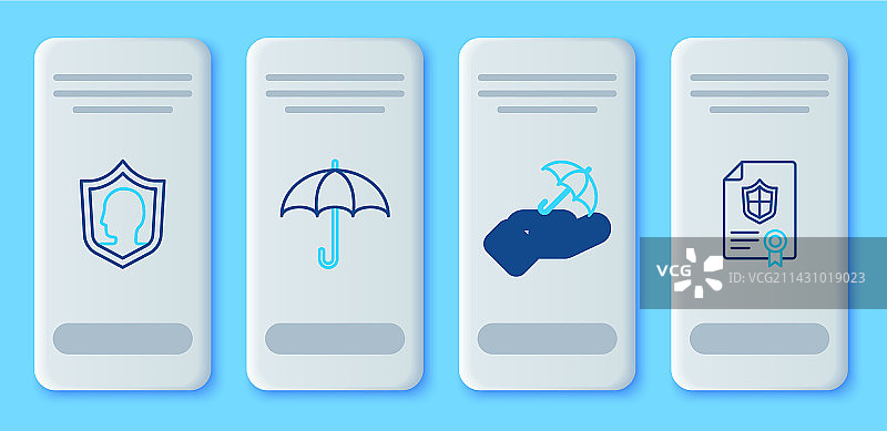 手持雨伞人寿保险图片素材