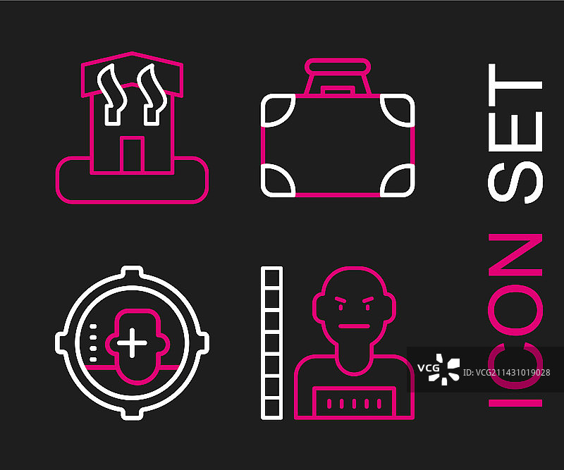 嫌疑犯、罪犯、头像和公文包图片素材