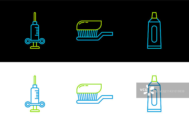 牙膏牙科医疗图案图片素材