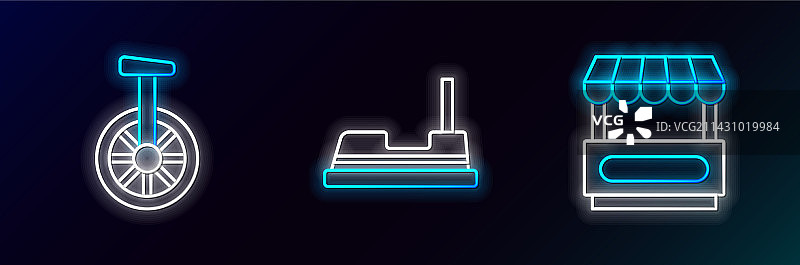 街头快餐车独轮车系列图片素材