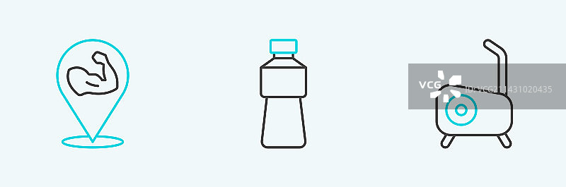 健身教练肌肉训练器械图片素材