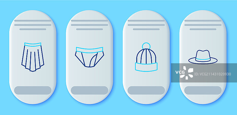 男士内裤冬帽短裙男人组合图片素材