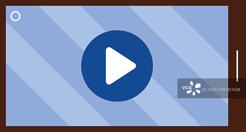 带有媒体播放器按钮的平板电脑图片素材