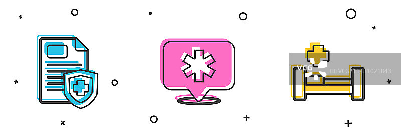 病人病历位置医院组合图片素材