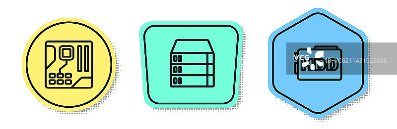 主板数字芯片服务器数据图片素材