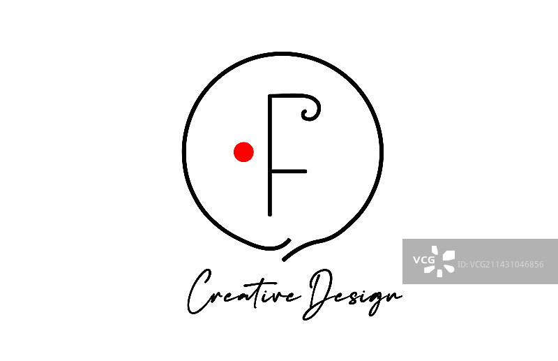 字母F黑白Logo图标图片素材