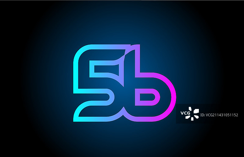 粉色线条56数字标志图标创意设计图片素材