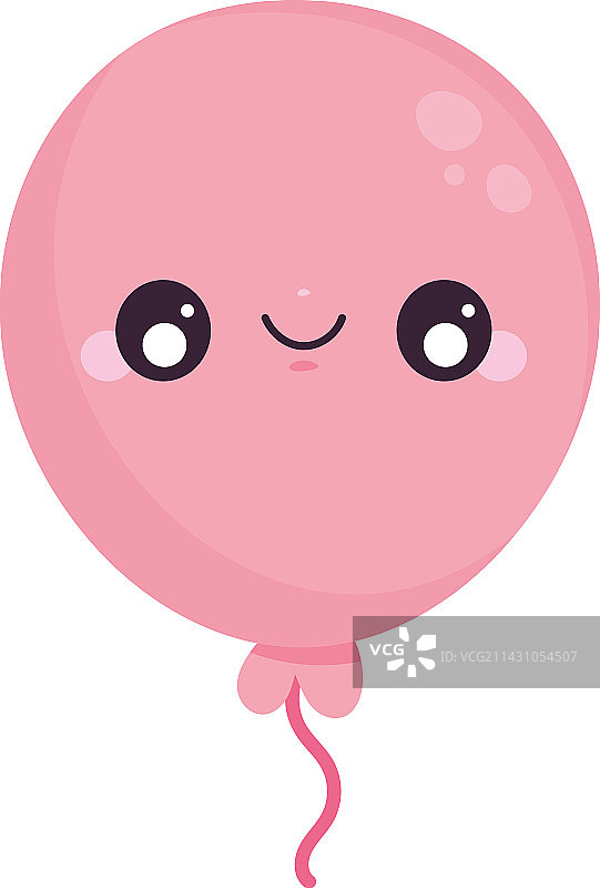 红色氦气可爱气球图片素材