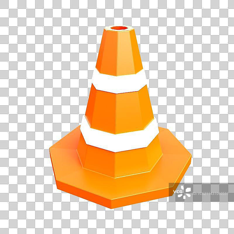 3D交通安全椎元素图片素材