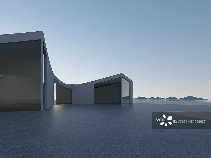 3D渲染城市广场图片素材