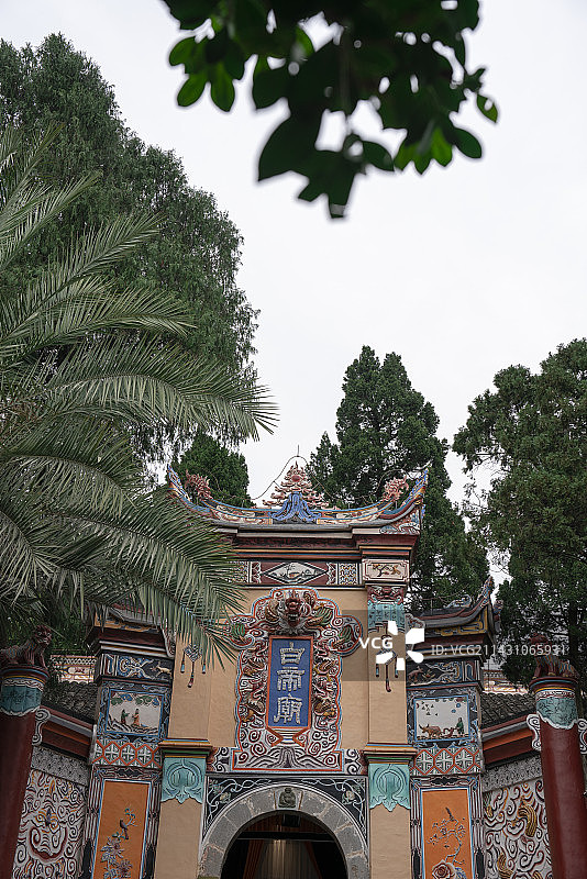 中国重庆市奉节县长江三峡瞿塘峡白帝庙图片素材