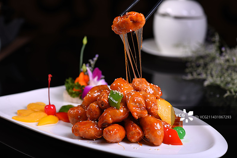 拔丝咕噜肉图片素材