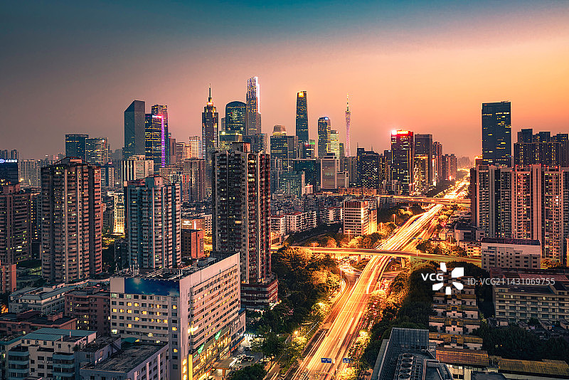 灯火广州图片素材