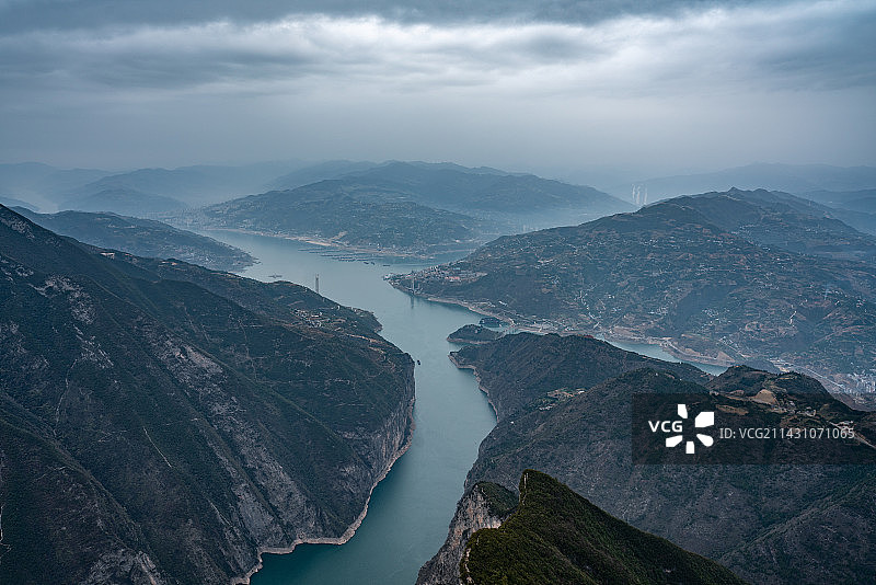长江三峡之巅图片素材