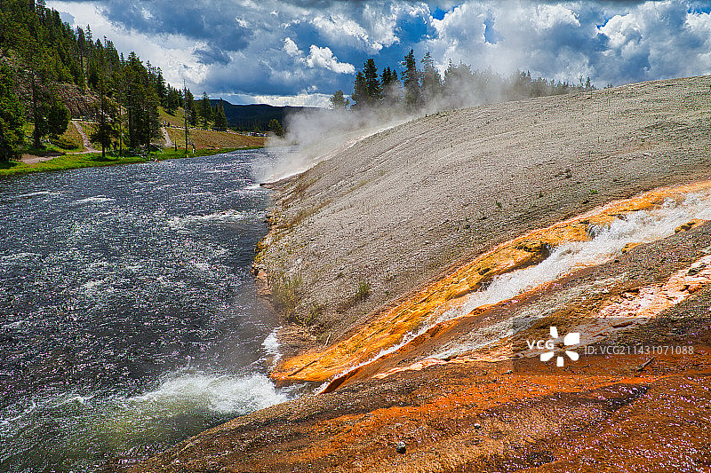 黄石国家公园-火洞河图片素材