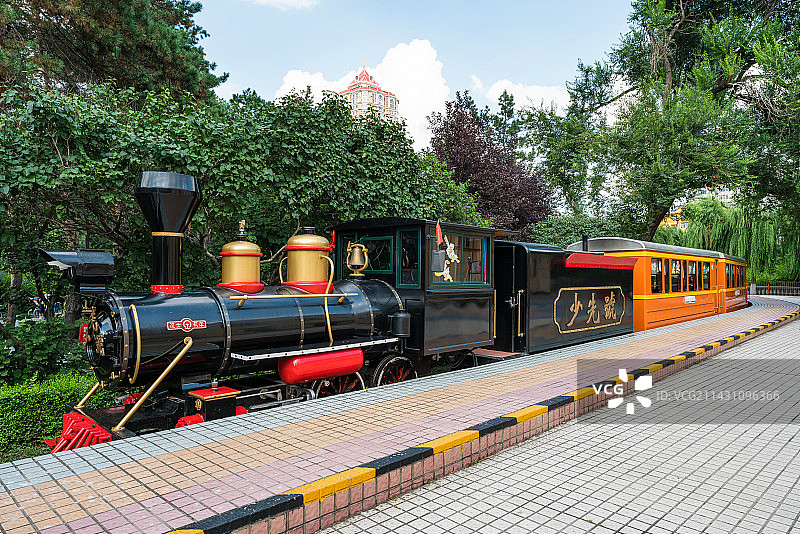 哈尔滨儿童公园小火车图片素材