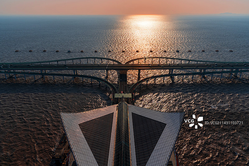 杭州湾跨海大桥局部图片素材