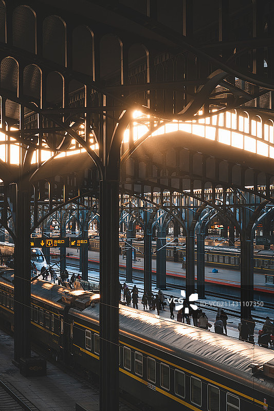 哈尔滨火车站图片素材