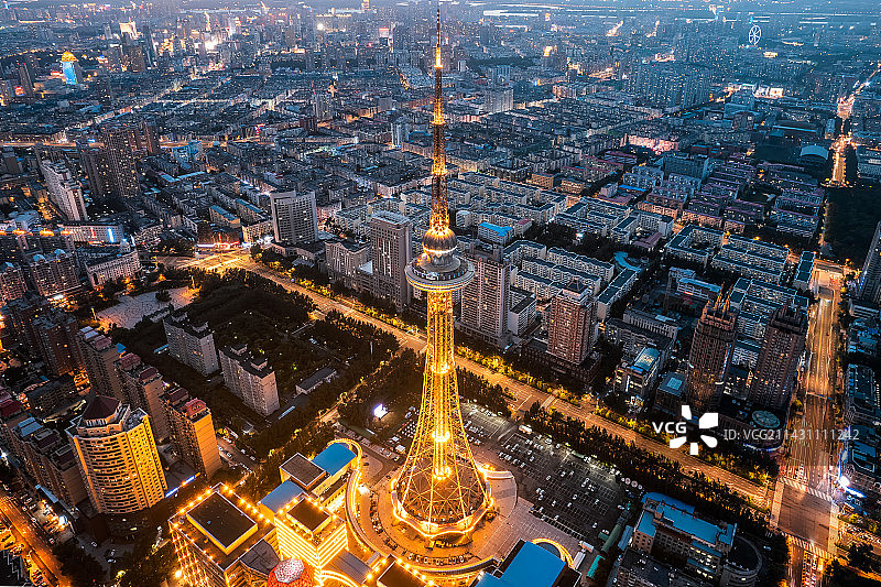哈尔滨城市夜景风光图片素材