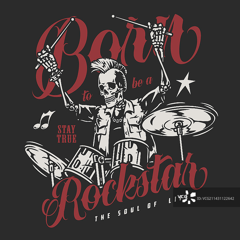 摇滚歌星音乐家彩色宣传单图片素材