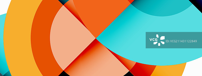 圆形阴影新潮的最小几何图片素材