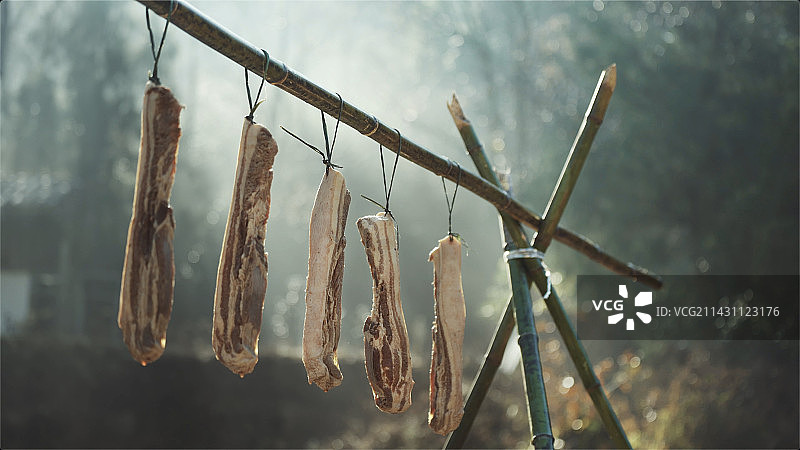 农村腊肉图片素材