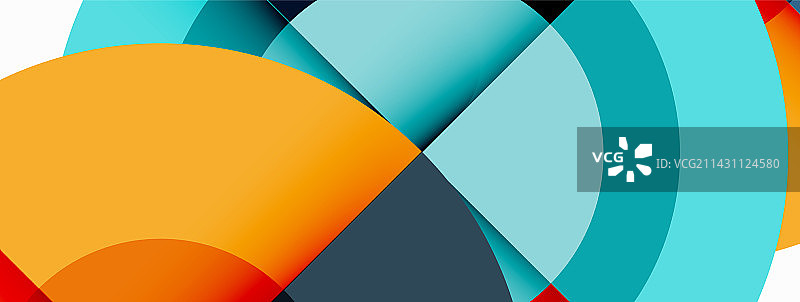 圆形阴影新潮的最小几何图片素材