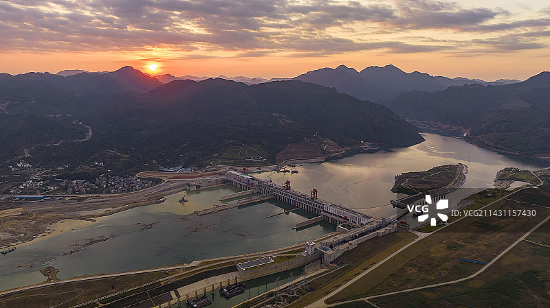 大藤峡水利枢纽工程图片素材