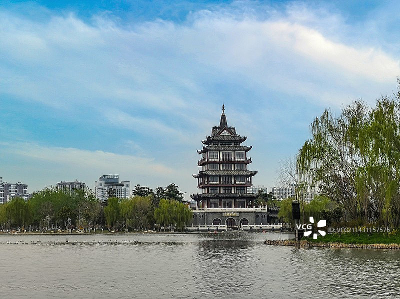 淮安萧湖状元阁图片素材