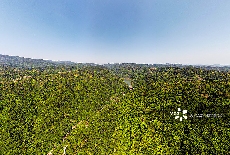 福州连江贝里溪蟹谷晴天图片素材