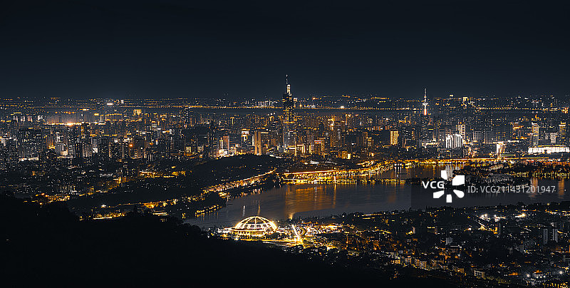 黑金南京夜景图片素材