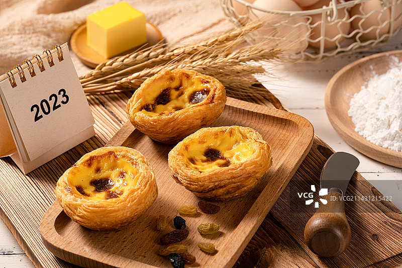西式烘培甜品葡式蛋挞图片素材