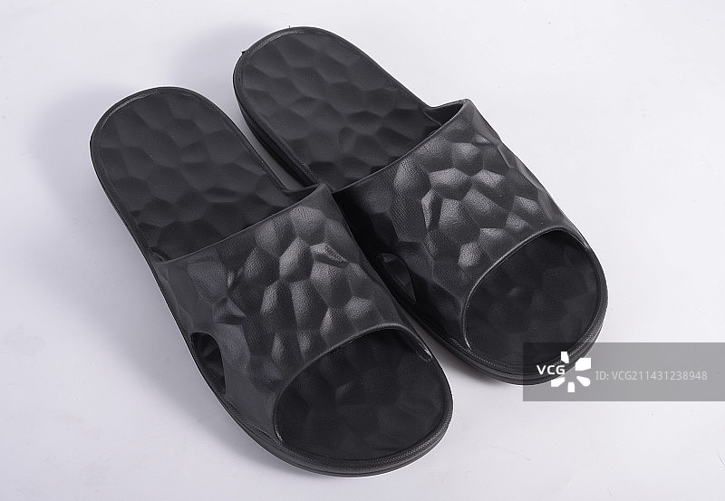 黑色拖鞋图片素材