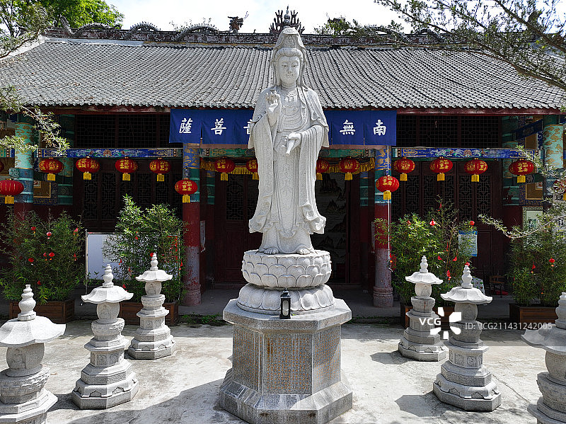 四川省遂宁市船山区白雀寺航拍图片素材