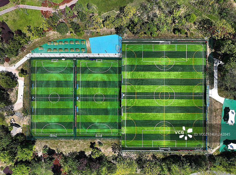 四川省遂宁市九莲洲生态湿地公园观音湖五彩缤纷湿地公园航拍图片素材