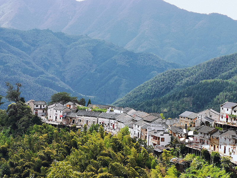 云端上的村落：安徽木梨硔村图片素材