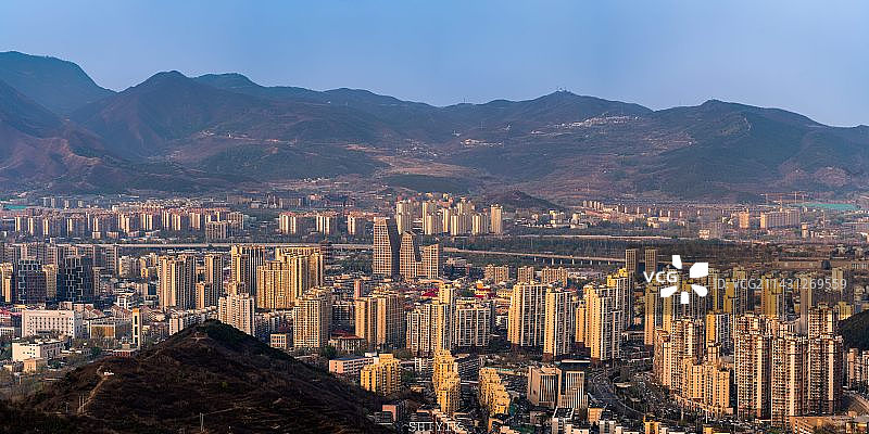 门头沟老城区全景图片素材