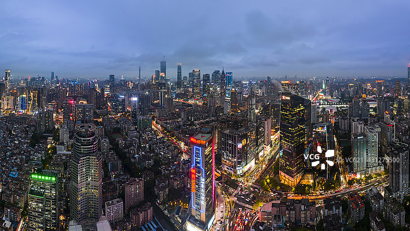 珠江新城夜景图片素材