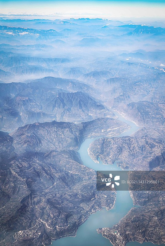 金沙江俯瞰图片素材